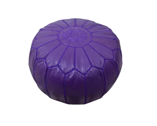 purple pouf ottoman-50x30 CM