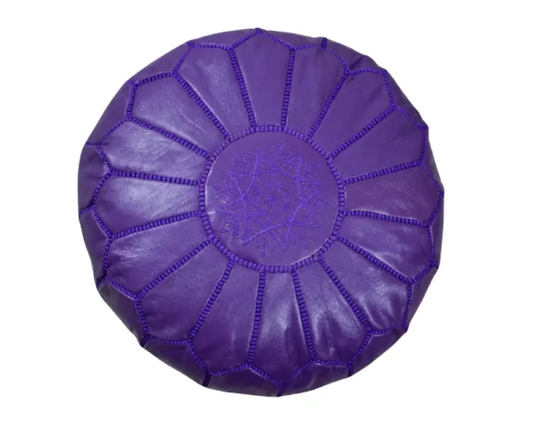 purple pouf ottoman-50x30 CM