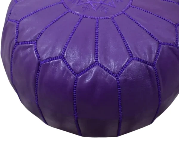 purple pouf ottoman-50x30 CM